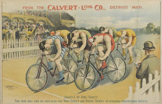 From The Calvert Litho Co, Detroit Mich, Sample Of One-Sheet, This Size Bal Can Be Used For Two And Three-Sheet By Attaching Advertising Sheets