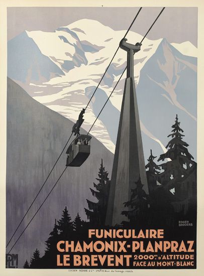 Funiculaire Chamonix-Planpraz Le Brevent 2000.m D’Altitude Face Au Mont-Blanc