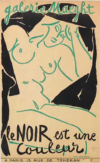 Galerie Maeght, Le Noir Est Un Couleur, A Paris 13 Rue De Teheran
