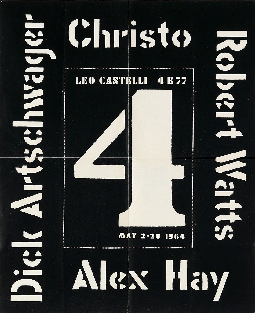 Christo, Robert, Watts, Dick Artschr Leo Castelli 4E77, May 2-20 1964, Alex Hay
