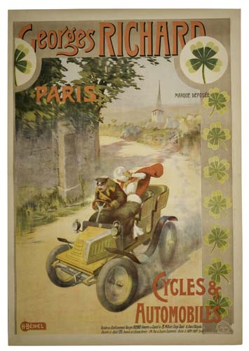Georges Richard, Paris, Maroce Deposee, Cycles &, Automobiles, H.Behel
