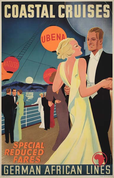 Coastal Cruises, Ubena Watussa, German African Lines, Special Reducial Reduced Fares, German African Lines