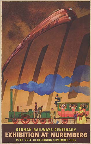 German Railways Centenary, Exhibition At Nuremberg, 14th July To Beginning September 1935.