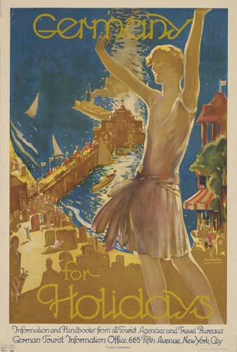 Germany, For Holidays, Information And Handboots From All Tourist  Agencies And Travel Bureaus, German Tourist Information Office, 665 Fifth Avenue New York City.