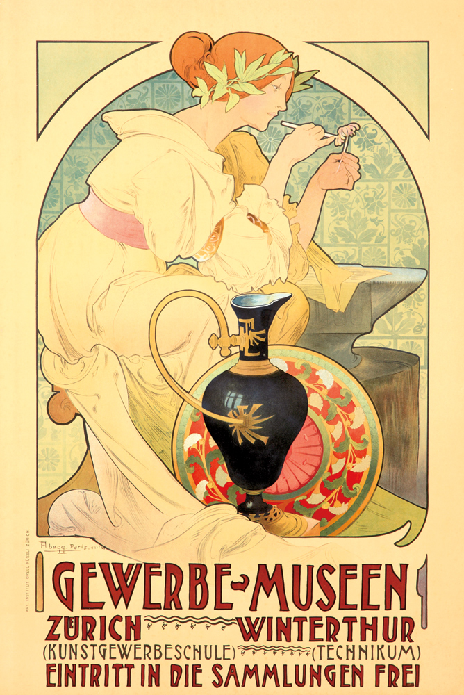 I Gewerbe Museen, Zurich Winterthur, (Kunstgewerbeschule) (Technikum), Eintritt in die Sammlungen Frei