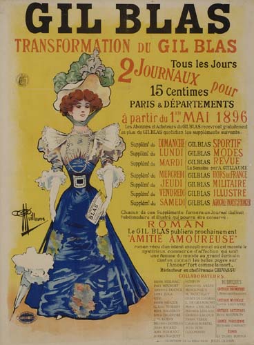 Gil Blas, Transformation Du Gil Blas, Tous Les Jours, 2 Journaus Pour, 15 Centimes, Paris & Departements, a Partir Du 1 . Mal 1896, Dimanche, Lundi, Mardi, Mercredi, Jeudi, Vendredi, Samedi, Gilblas, Sportif,  Modes, Revue, Militaire, Illustre, Roman, Le Gil Blas Publiera Prochainemen!, Amitie Amoureuse, Gollauratemrs