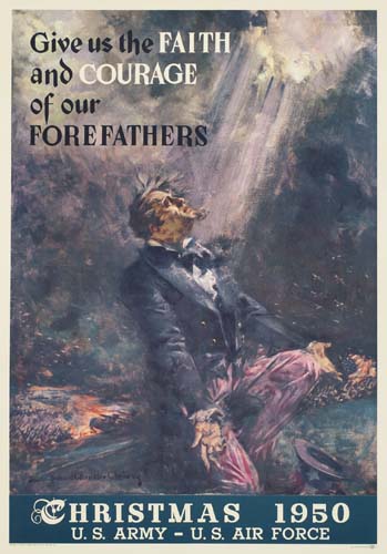 Give Us The Faith, And Courage, Of Our, Forefathers, Christmas 1950, U. S. Army – U. S. Air Force