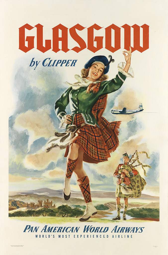 Glasgow By Clipper Pan American World Airways, World’s Most Experienced Airline