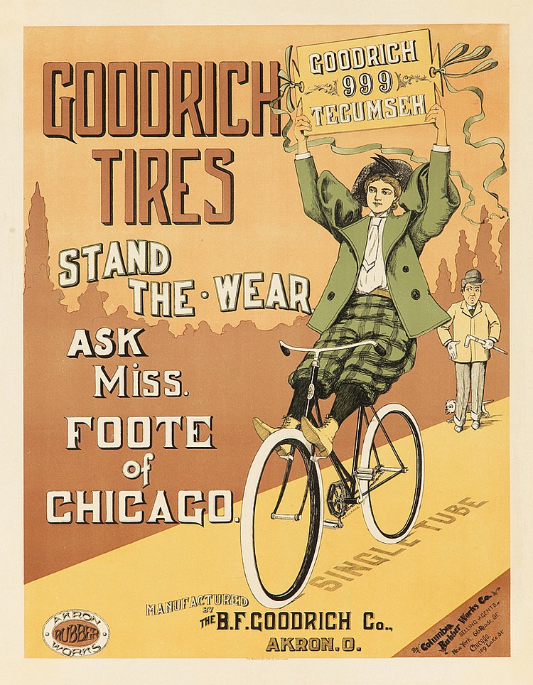 Goodrich, Tires, Goodrich, 999, Tecumseh, Stand, The Wear, Ask, Miss Foote, Of, Chicago., The, B.F.Goodrich Go., Akron.o.