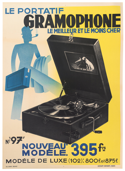 Gramophone Le Portif Le Meilleur Et Le Moins Cher No=97 Nouveau Modele. 395Frs= Modele De Luxe (102):800F. Et 875f.
