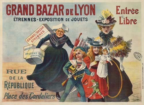 Grand Bazar De Lyon, Etrennes Exposition De Jouets, Entree, Libre, Grand Bazar, Etrennes, Rue, De La, Republique, Place Des Cordeliers