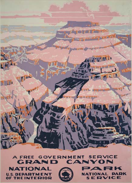 A Free Government Service, Grand Canyon, National Park U.S. Department National Park, Of The Interior Service