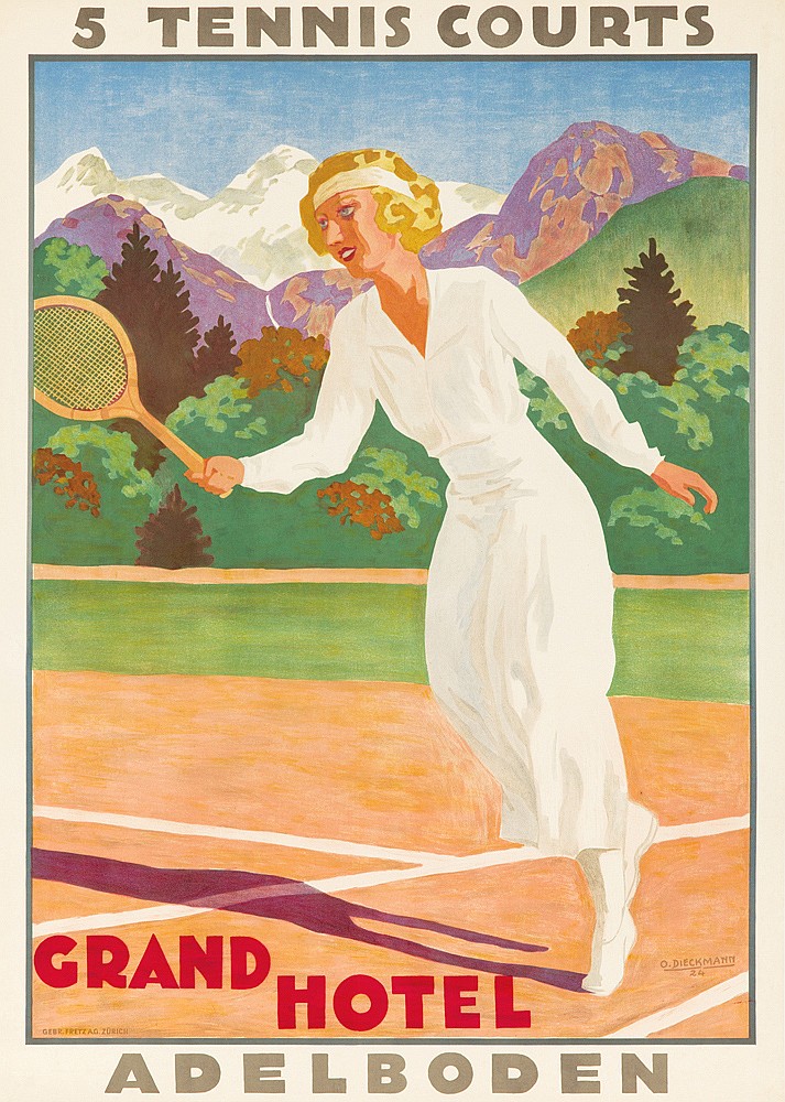 5 Tennis Courts, Crand Hotel, Adelboden