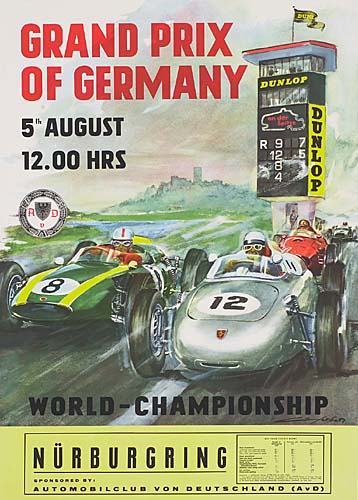 Grand Prix Of Germany, 5th August 12.00 Hrs, World-Championship, Murburgring, Sponsored By: Automobilclub Von Deutschland (Avd)