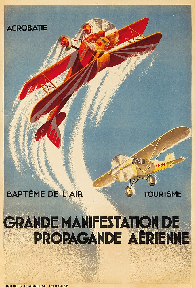 Acrobatie, Bapteme De L;Air, Tourisme, Grande Manifestation De, Propagande Aerienne,Imp.Pilts.Chabrilla.Toulouse