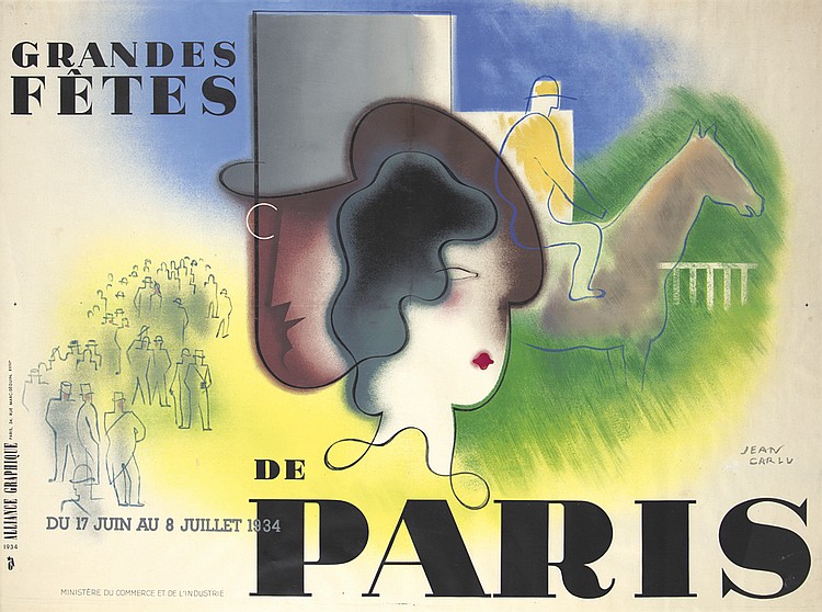 Grandes, Fetes, De, Paris, Du 17 Juin Au 8Juillet 1934, Jean, Carlu