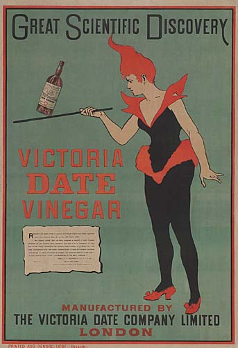 Great Scientific Discovery, Victoria Date Vinegar, Manufactured By- The Victoria Date Company Limited, London