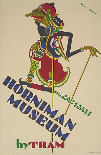 Gregory Brown, A Vanese, Shadow Spuppet, Horniman Museum Bytram