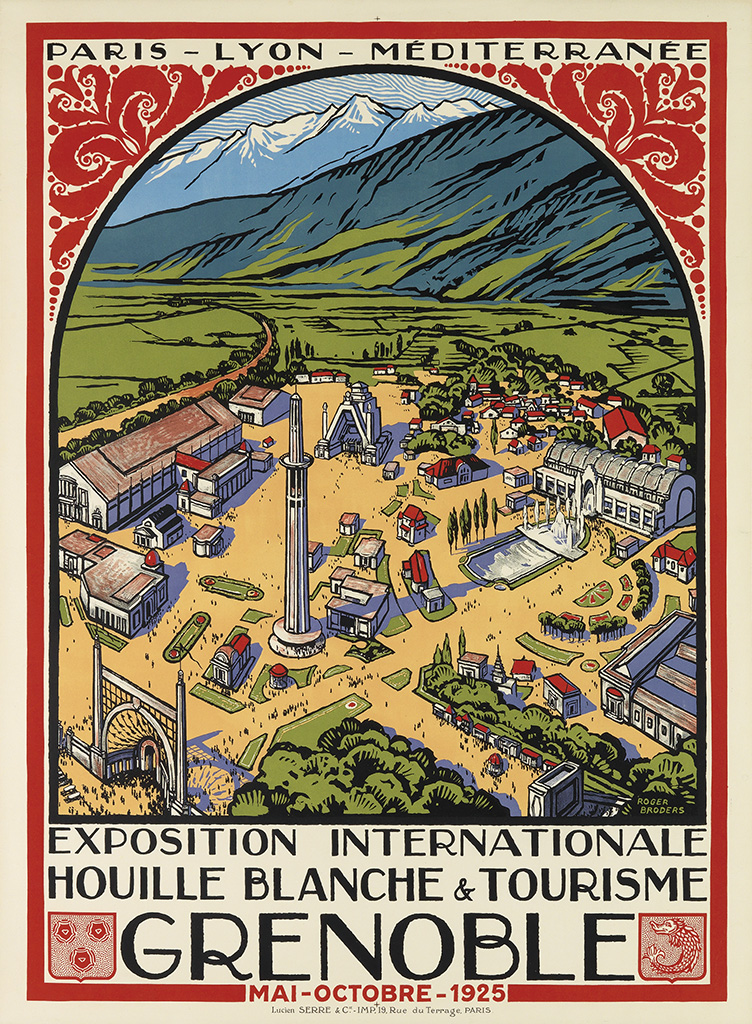 Paris Lyon Mediterranee, Exposition Internationale, Houille Blanche & Tourisme, Grenoble, Mai Octobre 1925