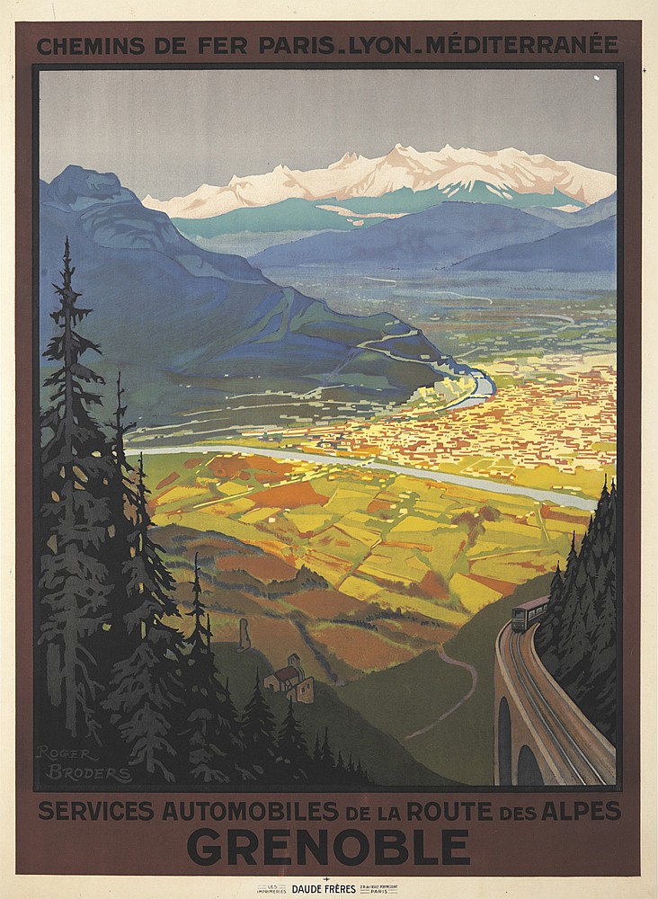 Chemins De Fer Paris_Lyon_Mediterranee, Services Automobiles De La Route Des Alpes, Grenoble
