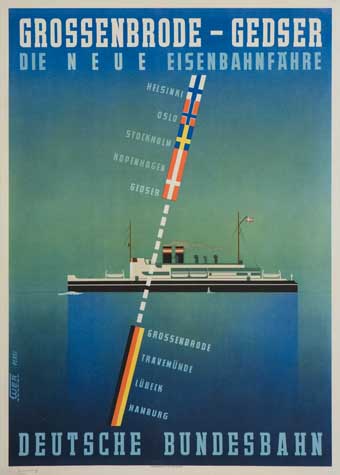 Grossenbrode-Gedser, Die Neue Eisenbahnfahre, Deutsche Bundesbahn