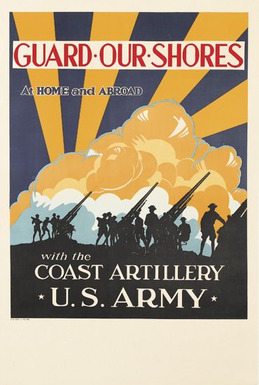 Guard Our Shores, At Home and Abroad, With The Coast Artillery, U.S.Army