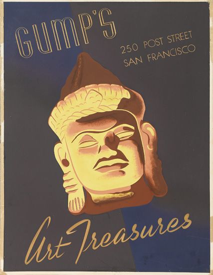Gump’s Art Treasures. 250 Post Street San Francisco,