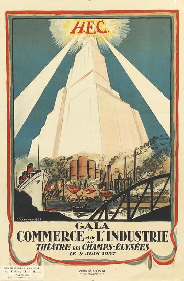 H.E.C. Gala Du Commerce Et De L’industrie, Theatre Des Champs-Elysees Le 9 Juin 1957, Publoh Novla