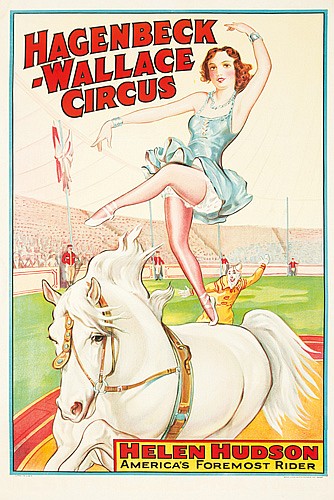 Hagenbeck-Wallace, Circus, Helen Hudson, America’s Formost Rider