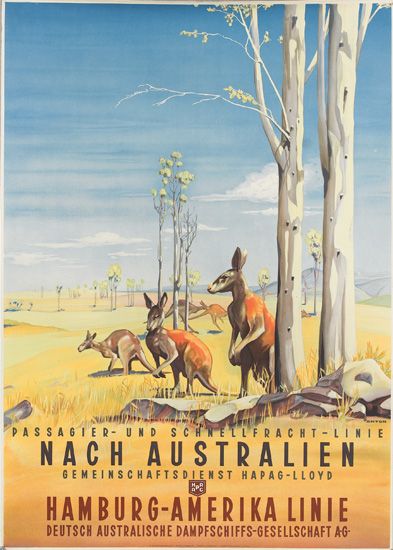 Passagier-Und Schnellfracht-Linie, Nach Australien, Gemeinschaftsdienst Hapag-Lloyd, Hamburg-Amerika Linie, Deutsch Australische Dampfschiffs-Gesellschaft Ag