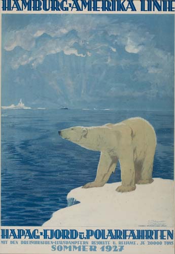 Hamburg Amerika Linie, Hapag-Fjord U Polarfahrten, Nit Den Dreischrauden-Lemsoampeern Resoiute U. Reelame. Je 20000 Tons, Sommer 1927