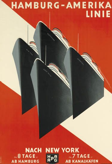 Hamburg-Amerika, Linie, Nach New York, 8 Tage Ab Hamburg, 7 Tage, Ab Kanalhafen,
