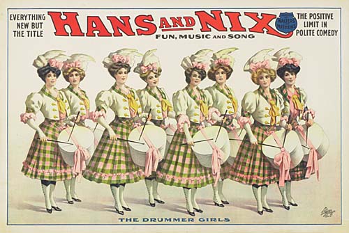 Everything, New But, The Title, Hans And Nix, Fun, Music And Song, The Positive, Limit In, Polite Comedy, The Drummer Girls