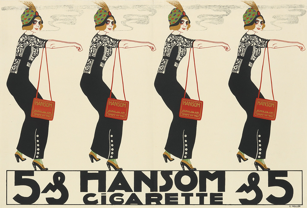 5& Hansom Cigarette &5, E Muller