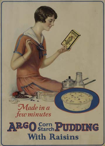 Argo, Made In a, Few Minutes, Argo Corn, Starch, Pudding, With Raisisns