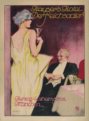 Hauser’S Hotel, Der Reichsadler”, Herfog-Wilhelmslp. 32., Munchen, K/D
