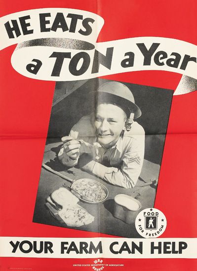 He Eats A Ton A Year, Your Farm Can Help, Food For Freedom