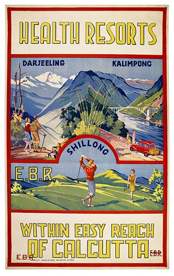 Health Resorts, Darjeeling Kalimpong, Shillong, E.B.R.Within Easy Reach, Of Calcutta, E.B.R