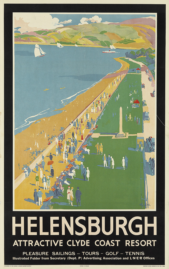 Helensburgh, Attractive Clyde Coast Resort, Pleasure Sailings Tours Gofl Tennis, IIIustrated Folder from Secretary (Dept.P) Advertising Association and L.N.E.R Offices