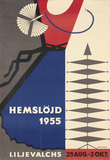 Hemslojd 1955, liljevalchs, 25 aug-20kt