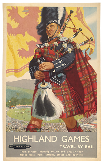 Highland Games, Travel By Rail, Train Services, Monthly Return And Circular Tour, Ticket Fars From stations, Offices And Agencies, British Railways