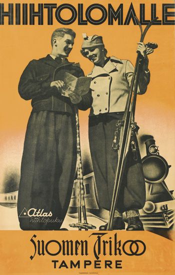 Hiihtolomalle, Atlas hiihlopuku, Suomen Trikoo, Tampere