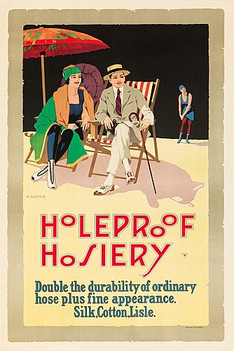 H. Hymer, Holeproof, Hosiery, Double the durability of ordinary, hose plus fine appearance., Silk,Cotton,Lisle.