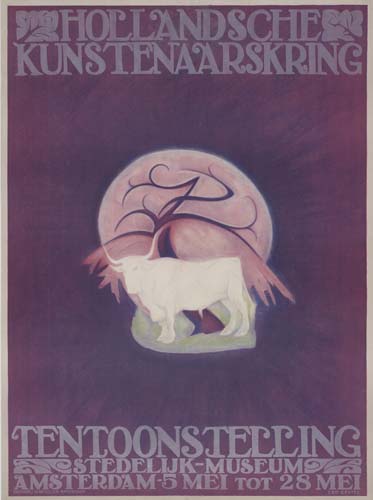 Hollandsche, Kunstenaarskring, Tentoons Ielling, Stedelijhk Museum, Amsterdam 5 Mei tot 28 Mel