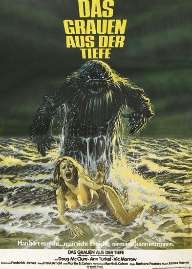 Das Grauen Aus Der Tiefe, Man hort es nicht, man sieht esnictic niemand kann entrinnen, Das Grauen aus der Tiefe, Doug Mc Cure Ann Turkel Vic Morrow,