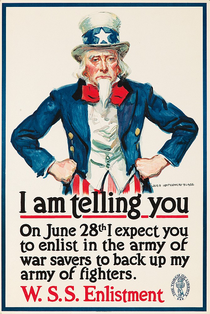 I Am Telling You, On June 28th I Expect You, To Enlist In The Army Of, War Savers To Bank Up My, Army Of Fighters., W.S.S.Enlistment