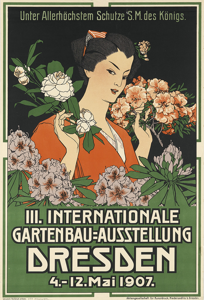 Unter Allerhochstem Schutze S.M. des Konigs, III. Internationale, Gartenbau=Ausstellung, Dresden, 4.-12.Mai 1907.