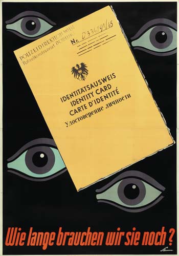 Identitatsausweis Identity card, Carte d’identite