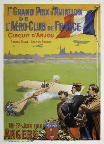 Ier Grand Prix D’Aviation, De L’Aero-Clib De France, Circuit D’Anjou, Angers. Cholet. Saumur. Angers, 16-17-Juin 1912, Angers, Les