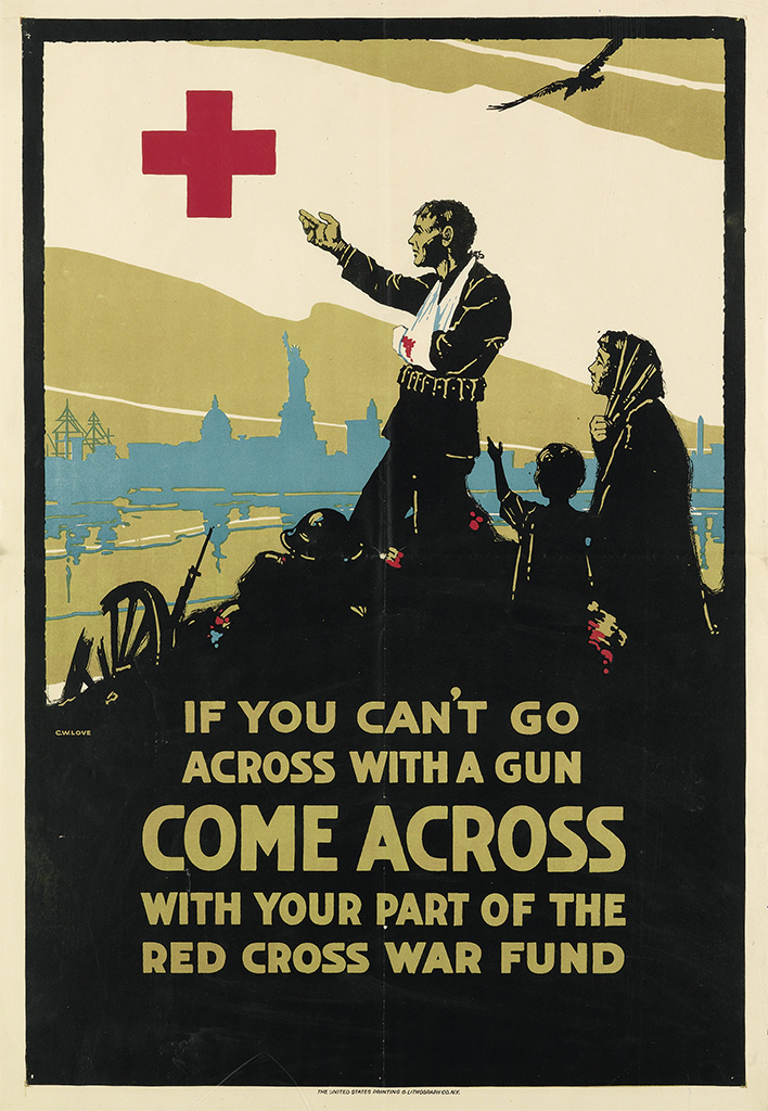 If You Can’t Go, Across With A Gun, Come Across, With Your Part Of The, Red Cross War Fund